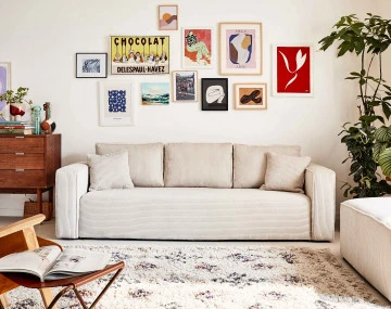 Canapé droit 3 places convertible Pet Friendly Topaze - Best Mobilier