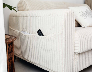 Canapé OWEN 3 places convertible express quotidien en grosses côtes | Best Mobilier