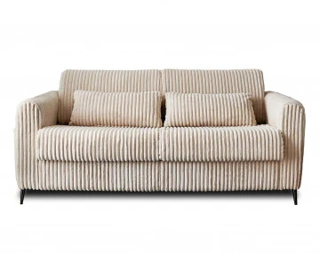 Canapé OWEN 3 places convertible express quotidien en grosses côtes | Best Mobilier