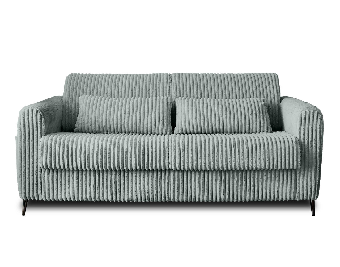 Canapé OWEN 3 places convertible express quotidien en grosses côtes | Best Mobilier