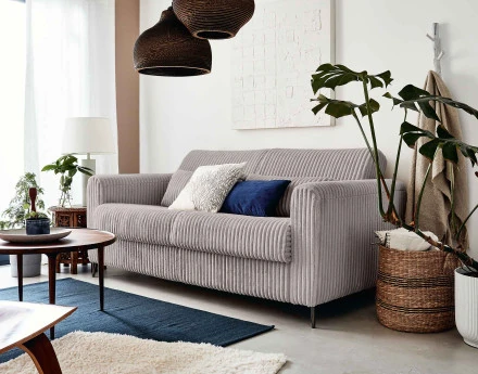 Canapé 3 places convertible express quotidien en grosses côtes Owen