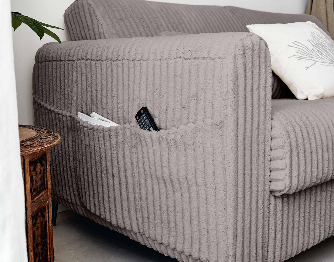 Canapé OWEN 3 places convertible express quotidien en grosses côtes | Best Mobilier