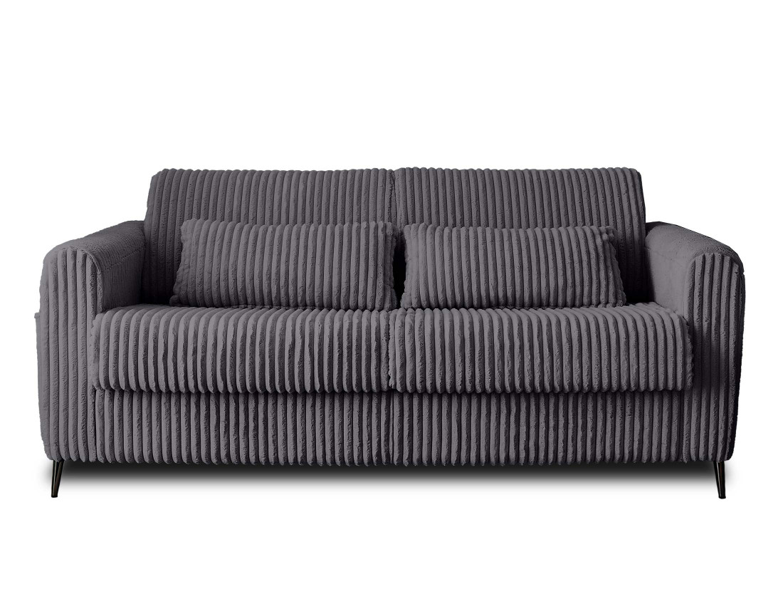Canapé OWEN 3 places convertible express quotidien en grosses côtes | Best Mobilier
