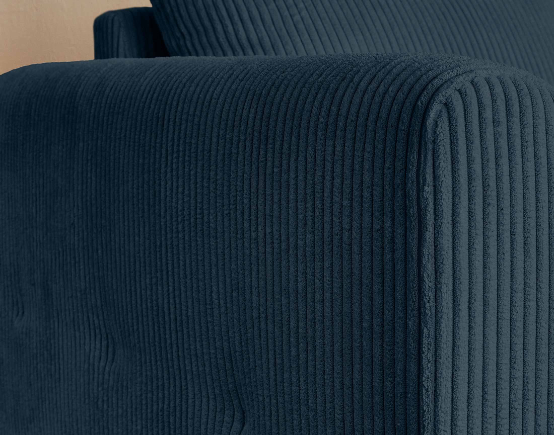 Canapé 3 places en velours côtelé Rune