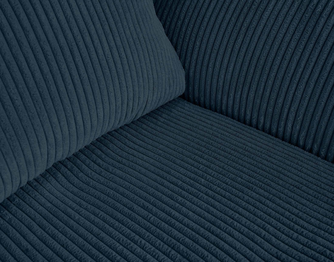 Canapé 3 places en velours côtelé Rune