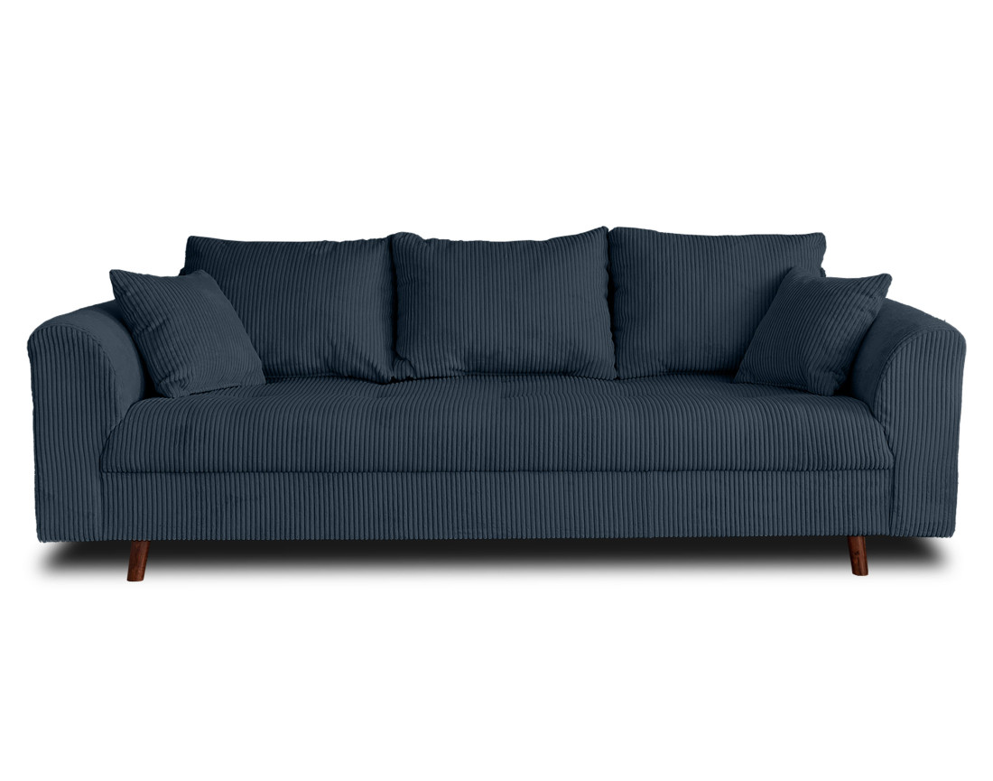 Canapé 3 places en velours côtelé Rune