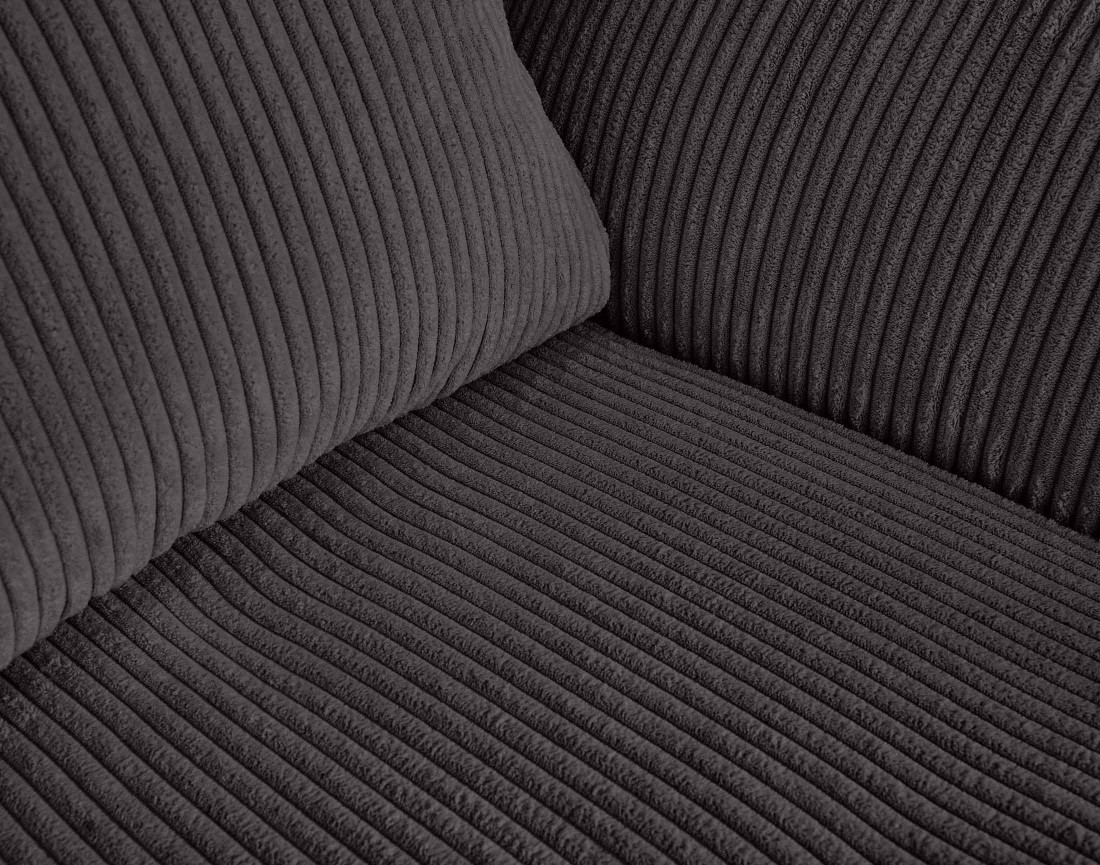 Canapé 3 places en velours côtelé Rune