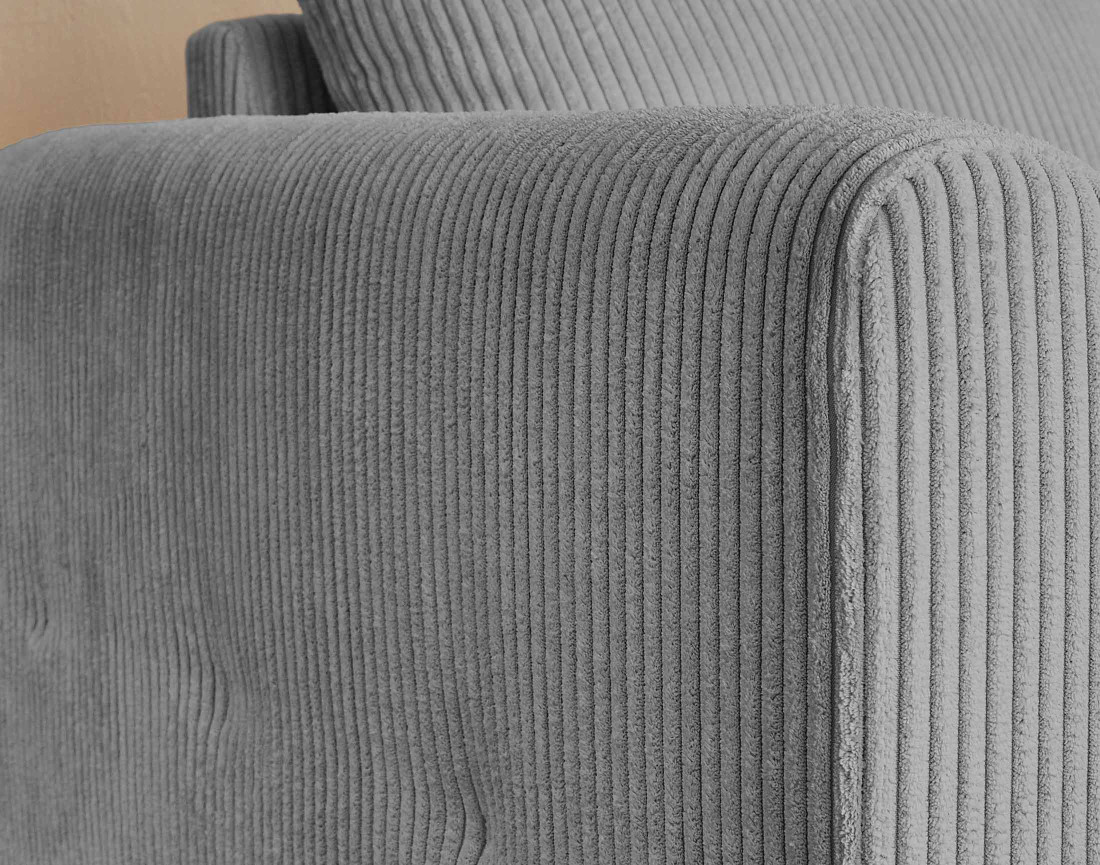 Canapé 2 places en velours côtelé Rune