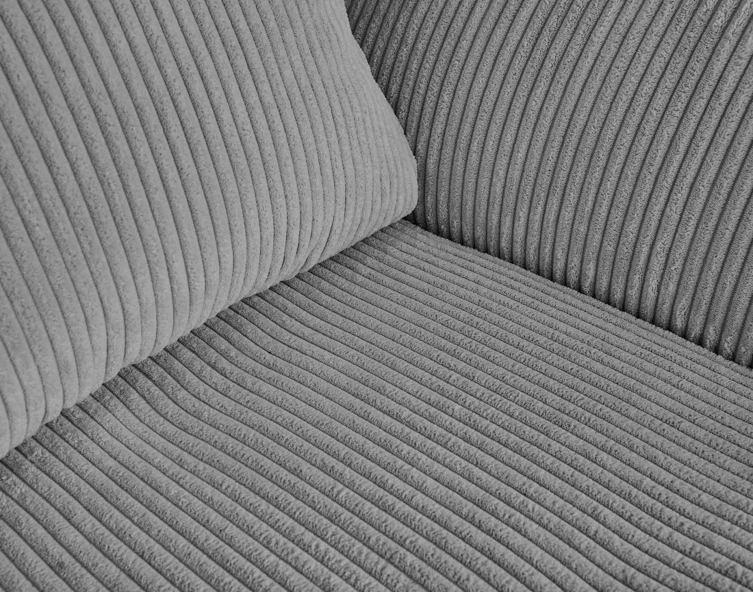 Canapé 2 places en velours côtelé Rune