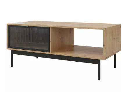 Table basse bois et noir 120 cm Lamia