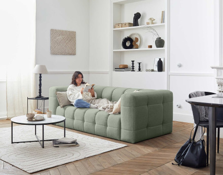 Canapé 3 places en tissu...