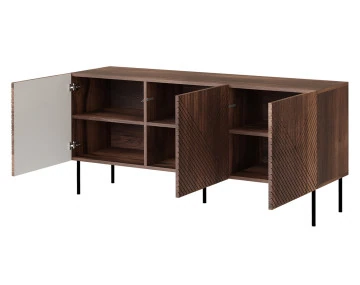 Buffet bas bois 3 portes 150 cm Salvador