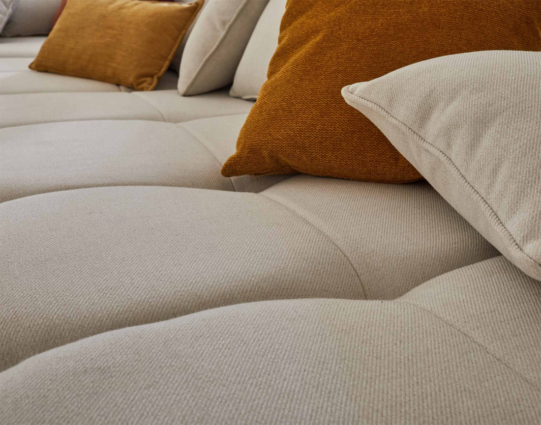 Module d'assise sans accoudoirs en tissu Caracas