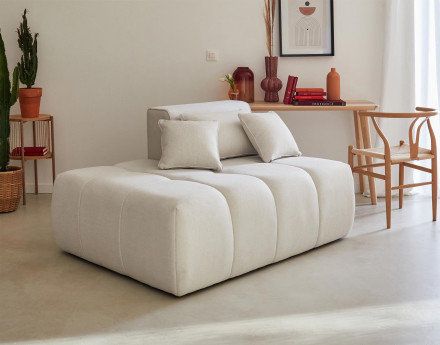 Module d'assise gauche en tissu Caracas