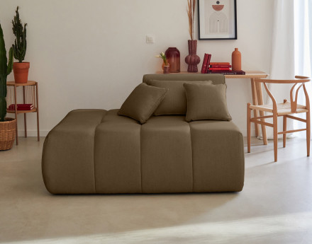 Module d'assise gauche en tissu Caracas