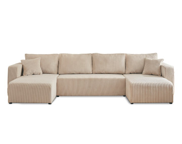Canapé panoramique en U 7 places convertible Topaze - Best Mobilier