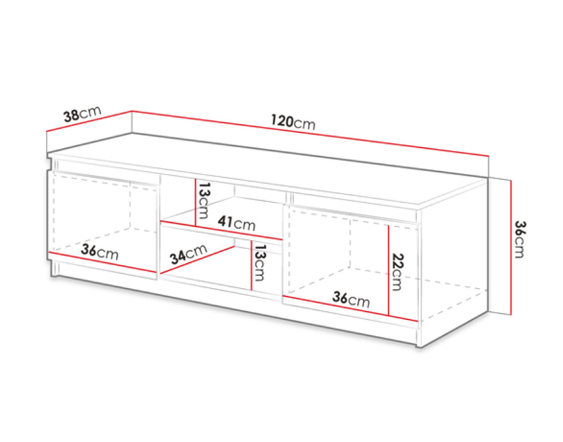 Television 120 cm TV 65 Pouces TV 120 cm Meuble Tele Industriel Meuble TV  120 cm Longueur 120 cm Armoire TV TV étagère TV Board lowboard TV Table