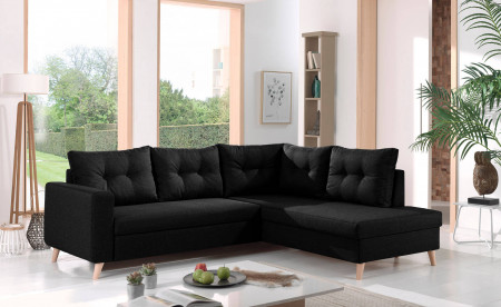 NORDIC - Canapé scandinave d'angle droite L convertible en tissu - 234x86x188cm NORDIC - Canapé scandinave d'angle droite L convertible en tissu - 234x86x188cm