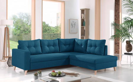 NORDIC - Canapé scandinave d'angle droite L convertible en tissu - 234x86x188cm NORDIC - Canapé scandinave d'angle droite L convertible en tissu - 234x86x188cm