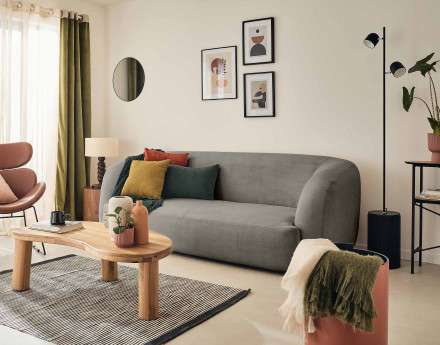 Canapé 3 places en velours...