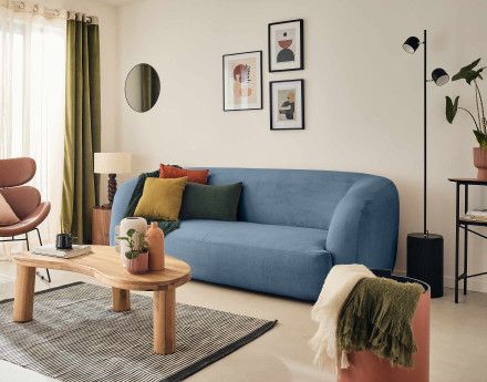 Canapé 3 places en velours...