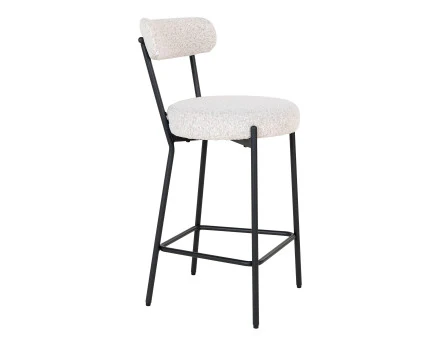 Tabouret de bar en tissu bouclette Ivanec
