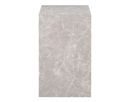 Bout de canapé haut effet marbre 30 cm Pula