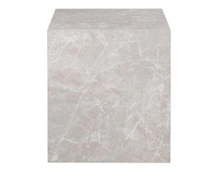 Bout de canapé effet marbre 40 cm Pula