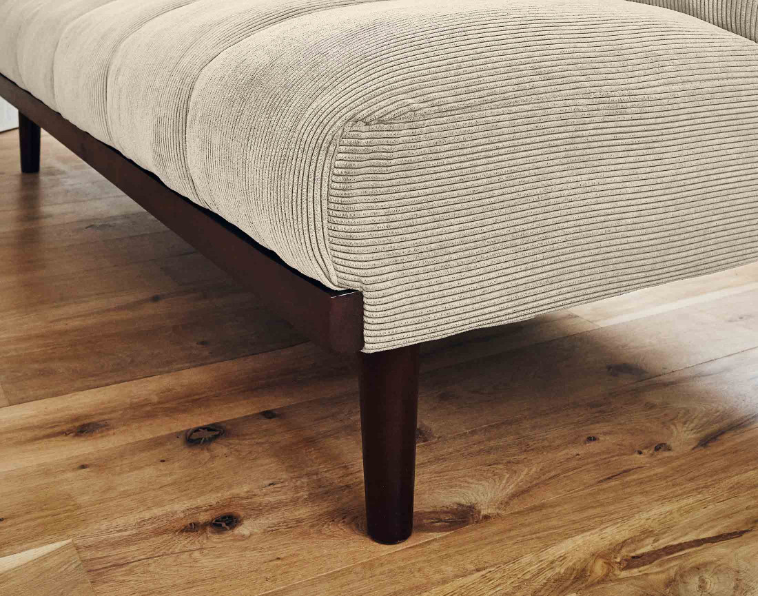 Canapé convertible clic-clac 2 places en velours côtelé Samarra Canapé convertible clic-clac 2 places en velours côtelé Samarra