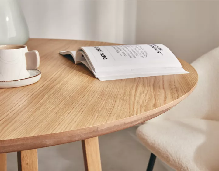 Table à manger ronde en bois 110 cm Estrella