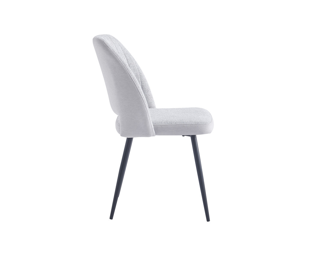 Lot de deux chaises en velours et tissu Zarka