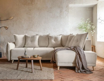 Canapé d'angle d'ange droit...