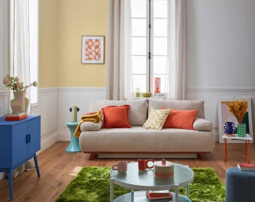 Canapé droit 3 places convertible Pet Friendly Cristal - Best Mobilier