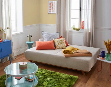 Canapé droit 3 places convertible Pet Friendly Cristal - Best Mobilier
