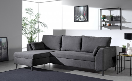MONTANA - Canapé d'angle réversible convertible en tissu MONTANA - Canapé d'angle réversible convertible en tissu