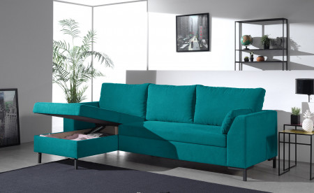 MONTANA - Canapé d'angle réversible convertible en tissu MONTANA - Canapé d'angle réversible convertible en tissu