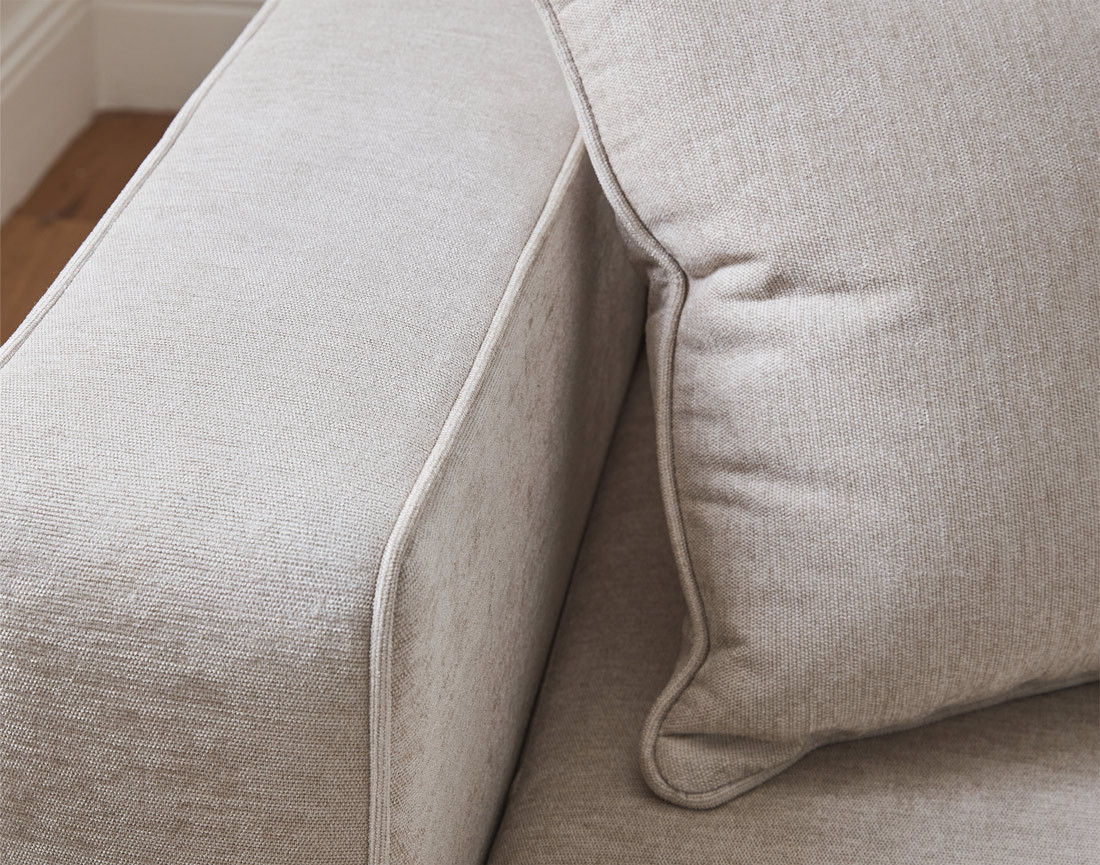 Canapé d'angle réversible 4 places convertible avec coffre en tissu Topaze Canapé d'angle réversible 4 places convertible avec coffre en tissu Topaze