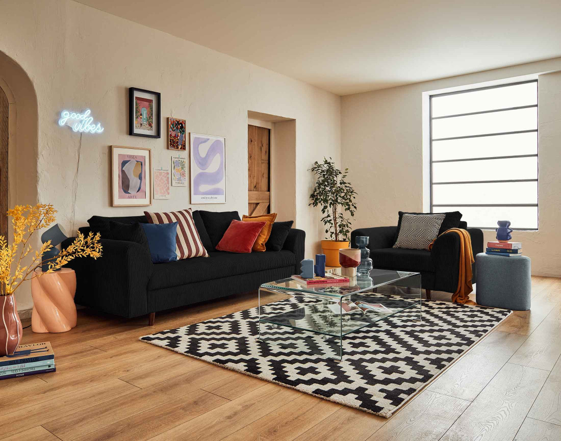 Fauteuil en velours côtelé Rune Fauteuil en velours côtelé Rune