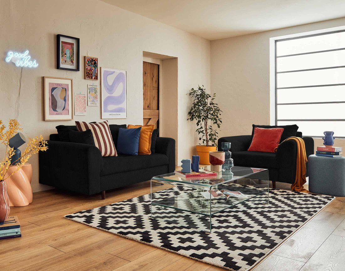 Fauteuil en velours côtelé Rune Fauteuil en velours côtelé Rune