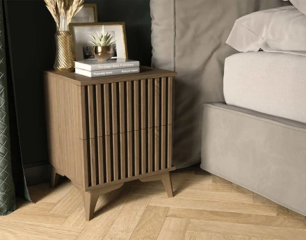 Table de chevet 40 cm en bois Portmore