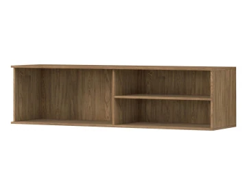 Meuble TV suspendu en bois 2 niches et 1 porte 150 cm Portmore