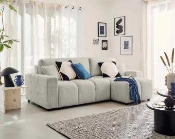 Canapé d'angle réversible 4 places convertible Crocus - Best Mobilier