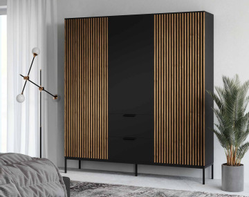 Armoire bois et noir...