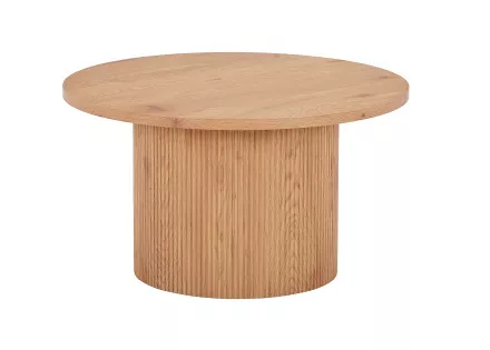 Table basse ronde en bois 80 cm Oliva