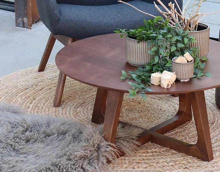 Tapis rond en jute 150 cm...