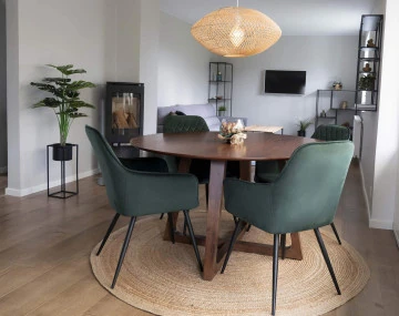 Tapis rond en jute 180 cm...