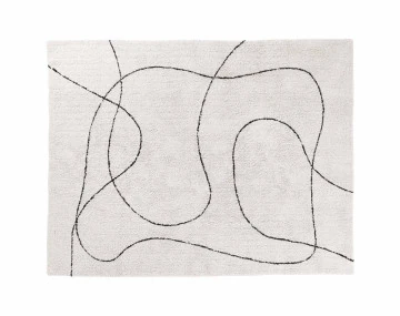 Tapis blanc et noir 160x230...