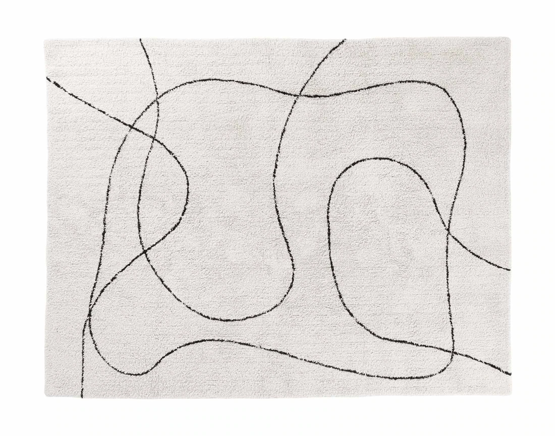 Tapis blanc et noir 200x300...