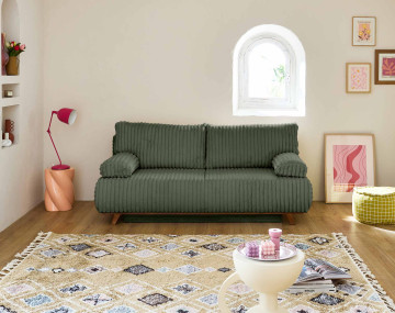 Canapé droit 3 places convertible Cristal - Best Mobilier
