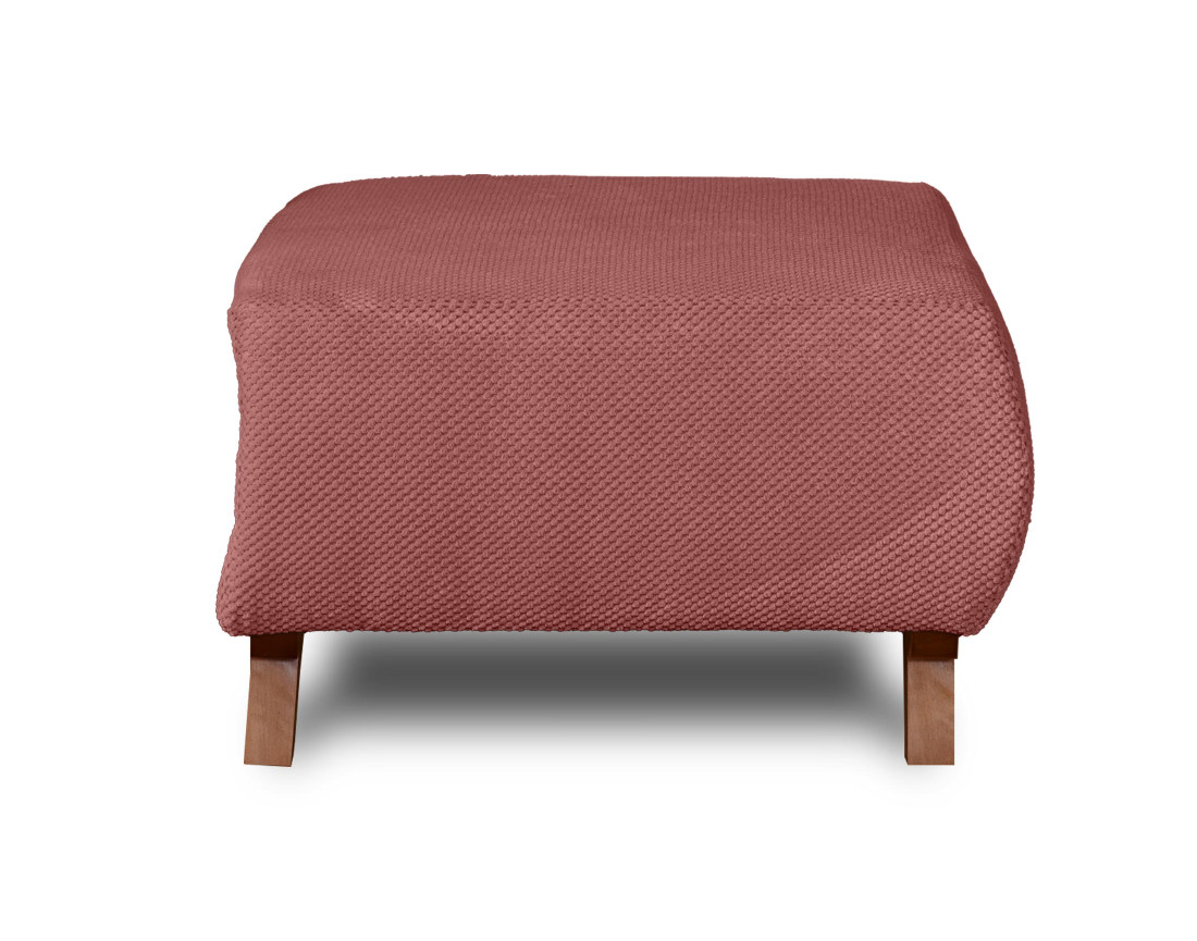 Pouf modulable 65 cm en velours texturé Cristal